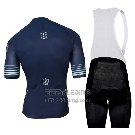 2018 Fietskleding Campagnolo Platino Donker Blauw Korte Mouwen en Koersbroek